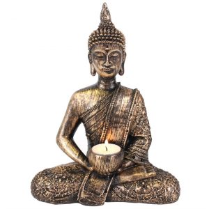 Sitting Buddha Tealight Holder