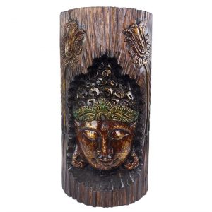 Buddha Carved Albasia Wood Decoration