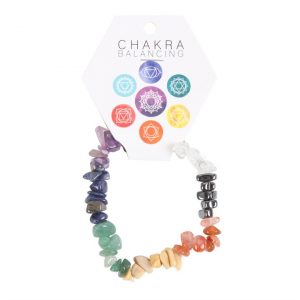 7 Chakra Chip Bracelet