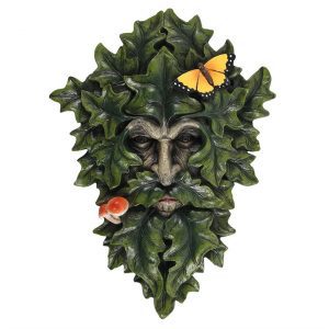 Leafy Green Man Wall Plaque 29 x 21cm
