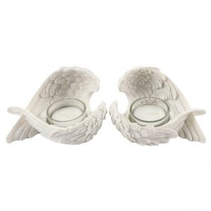 Angel Wings Set of 2 Candle Holders