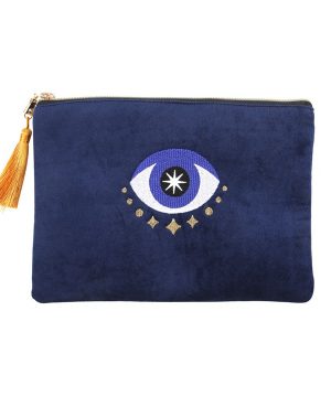 All Seeing Eye Velvet Make Up Bag