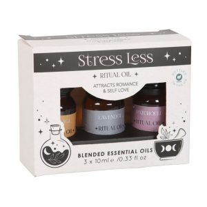 Stress Less Ritual Set of 3 Blended Essential Oils