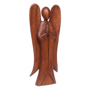 Angel Figurine of Acacia Wood