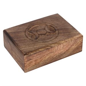Triple Moon Tarot Card 7 x 5in Wooden Box