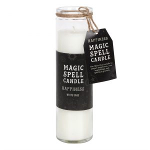 Spell Tube Candle White Sage 'Happiness'