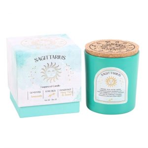 Sagittarius Ylang Ylang & Amber Gemstone Zodiac Candle