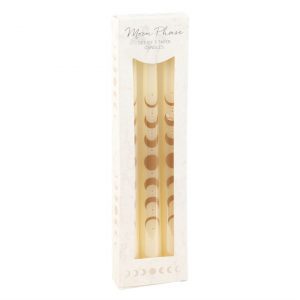Moon Phase Set of 3 Taper Dinner Candles
