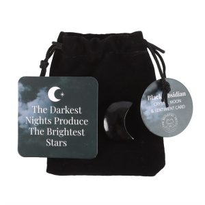 Black Obisidian Moon "The Darkest Nights" in a Bag