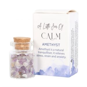 Amethyst Crystal Jar of Calm in a Matchbox