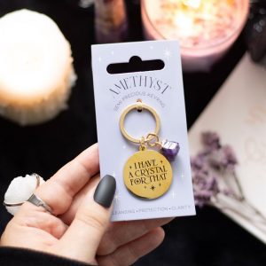 Amethyst Crystal Keyring I Have A Crystal For That