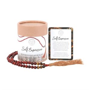 Tigers Eye & Rosewood Self Expression Mallah Necklace