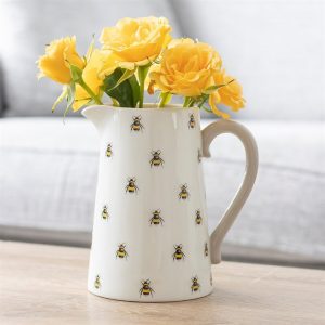 All Over Bee Ceramic Flower Jug