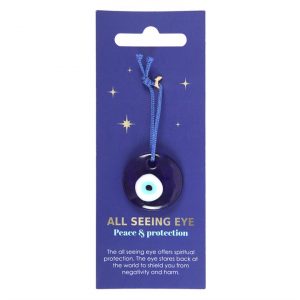 All Seeing Eye Glass Protection Charm