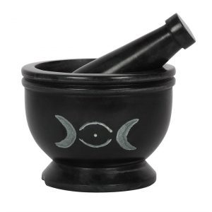 Triple Moon Soap Stone Pestle and Mortar