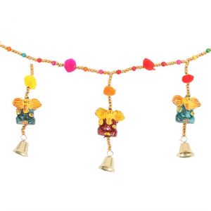 Ganesh Garland Hanging with Beads and Bells