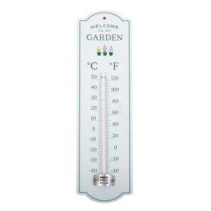 Welcome to My Garden Wall Thermometer