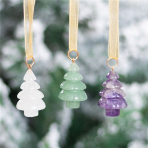 Crystal Christmas Tree Set of 3 Decorations