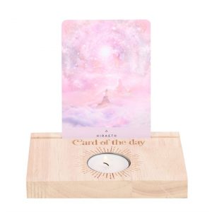 Card of the Day Natural Tarot Card Stand Tealight Holder