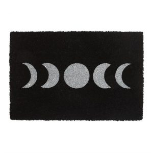 Moon Phase Black Doormat