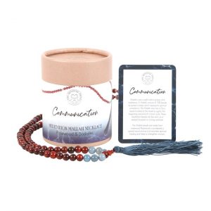 Sodalite & Rosewood Communication Mallah Necklace