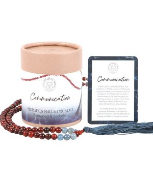 Sodalite & Rosewood Communication Mallah Necklace