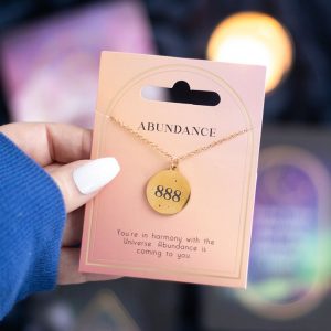 Angel Number 888 Abundance Necklace