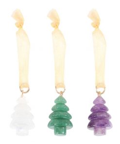 Crystal Christmas Tree Set of 3 Decorations