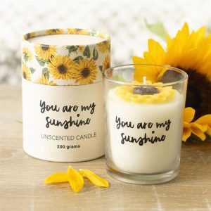 Sunflower You Are My Sunshine 3D Candle