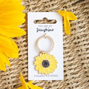 Sunflower You Are My Sunshine Keyring