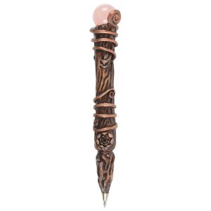 Rose Quartz Romance Crystal Wand Pen