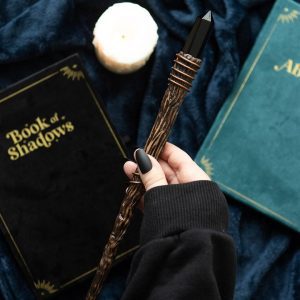 Black Obsidian Thin Protection Crystal Wand