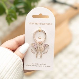 Luna Moth Keyring