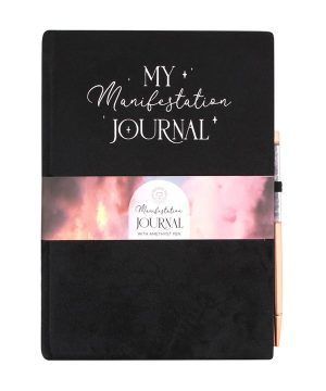 Manifestation Journal with Amethyst Pen