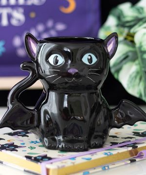 Cute and Creepy Bat Cat Mug