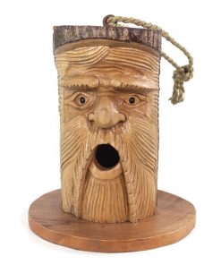 Green Man Pine Wood Bird House