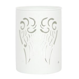Angel Wings White Cut Out Oil Burner