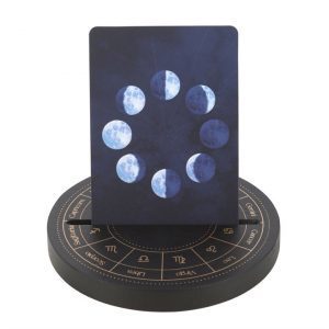 Astrology Wheel Black Tarot Card Stand