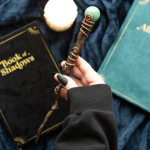 Aventurine Abundance Crystal Wand with Pouch