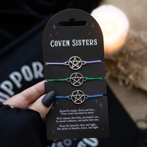 Coven Sisters Set of 3 Pentagram Bracelets