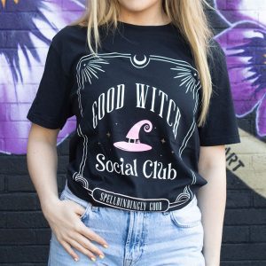 Good Witch Social Club Pink Unisex T-shirt Size L