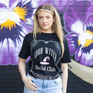Good Witch Social Club Pink Unisex T-shirt Size L