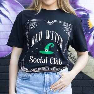 Bad Witch Social Club Green Unisex T-shirt Size XL