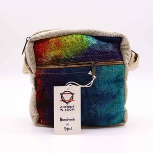 Tiedye Hemp Messenger Bag 1 Zip