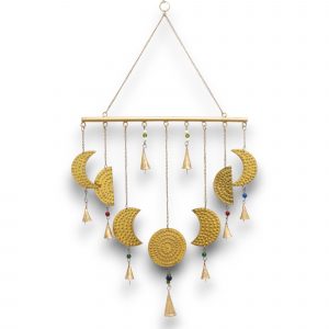 Moon Phases Brass Indian Chimes